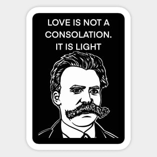 FRIEDRICH NIETZSCHE quote .8 - ink portrait Sticker